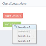 ClassyContextMenu - Context menus for your site