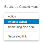 Bootstrap Context Menu