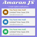 Amaran JS - Create stylish notifications