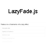 lazyFade.js - Fades a row of elements with a lazy effect
