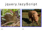 jquery lazyScript - Load or transform elements in lazy mode