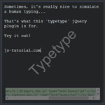 Typetype - Human typing with jQuery
