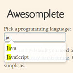 Awesomplete - Ultra lightweight, usable, beautiful autocomplete