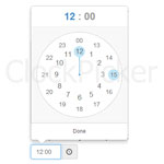 ClockPicker - clock-style timepicker