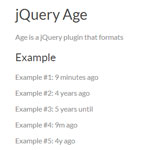 jQuery Age