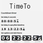 TimeTo  - Timer countdown digital clock