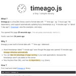Timeago.js - Format datetime with time ago statement
