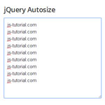 jQuery Autosize - Automatically adjust textarea height