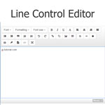 Line Control Editor - A Light Weight HTML5 Text Editor