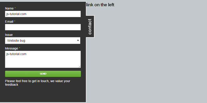 Js Tutorial Contactable A JQuery And PHP Slide Out Contact Form Js Tutorial Contactable A JQuery And PHP Slide Out Contact Form