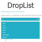 DropList - Customize the UI style of drop down list