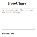 FreeChars jQuery Plugin
