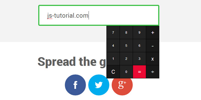 jCalculator - Awesome jQuery plugin for calculator inputs