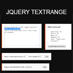 jQuery Textrange - Getting, setting and replacing the selected text