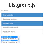 Listgroup.js - Turn your select lists into bootstrap list groups
