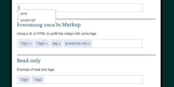 jquery Tag-it - Simple and configurable tag editing