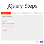 jQuery Steps - A powerful wizard plugin