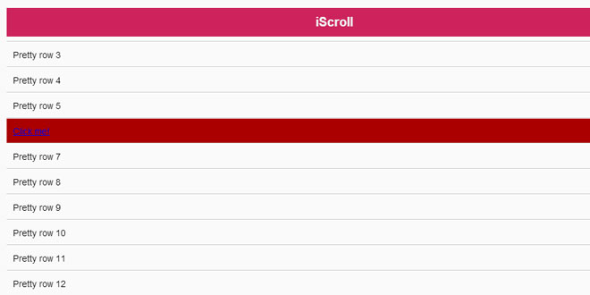 iScroll – Smooth Scrolling 