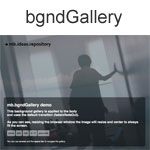BgndGallery - A sliding photogallery as background