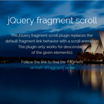 jQuery fragment scroll