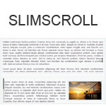 slimScroll - Transforms any div into a scrollable area