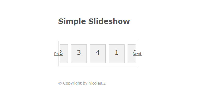 Simple slideshow - A simple slideshow, practical, flexible