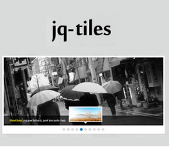 jq-tiles - slideshow with css3 effects