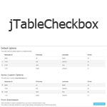 jTableCheckbox - Table rows acting as Checkboxes