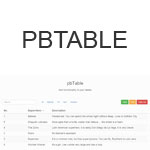 pbTable - jQuery plugin to enhance HTML tables