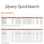 Quicksearch - Searching through tables, lists