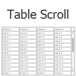 Table Scroll - Add scrolling to HTML table element