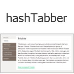 hashTabber - Hashchange-driven tabbed navigation