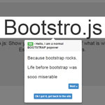 Bootstro.js - Show your users a guided tour