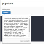 popModal - Showing tooltips, titles, modal dialogs and etc