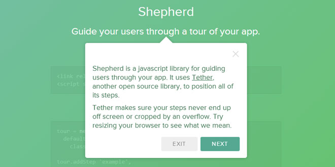 Shepherd - Guide your users through a tour