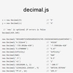 decimal.js - an arbitrary-precision Decimal type