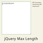 jQuery Max Length