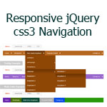 Responsive jQuery css3 Navigation plugin