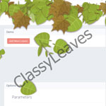 ClassyLeaves - Falling and rotating interactive leaves