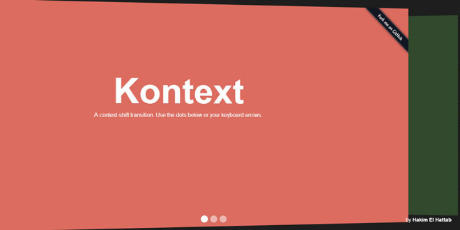 Kontext - A context-shift transition inspired by iOS