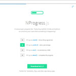 NProgress.js - nanoscopic progress bar
