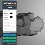 Waterpipe.js - smoky backgrounds generator