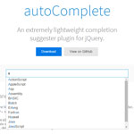 jQuery autoComplete - Lightweight completion suggester