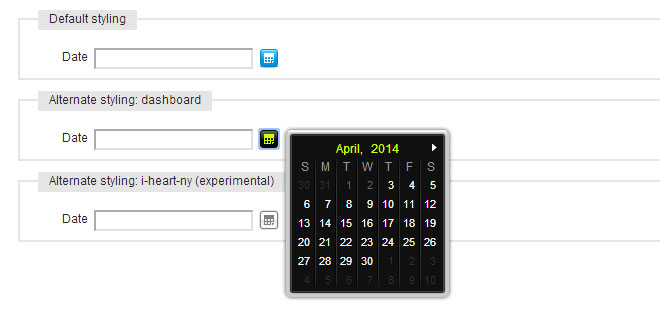 Calendar – accessible and unobtrusive date-pickers