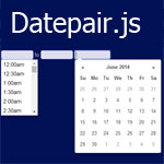 Datepair.js - Intelligently selecting date and time ranges