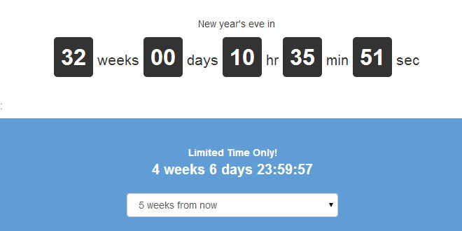 Final Countdown - A simple and html agnostic date countdown
