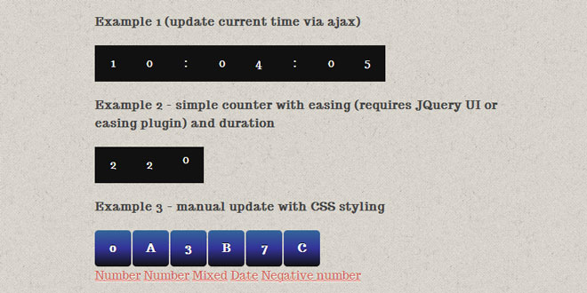 kCounter - Simple JQuery plugin to animate a counter