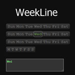 weekLine - jQuery week day picker plugin