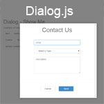 Dialog.js - jQuery plugin to create modal dialogs and forms.