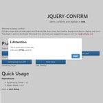 jQuery Confirm - alerts, confirms and dialogs in one